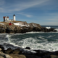 Nubble Lighthouse In Winter